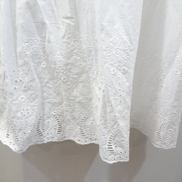 ZARA DRESS SIZE M WHITE EYELET EMBROIDERED MARIAH MIDI LONG LOOSE SUMMER NEW - Picture 11 of 11